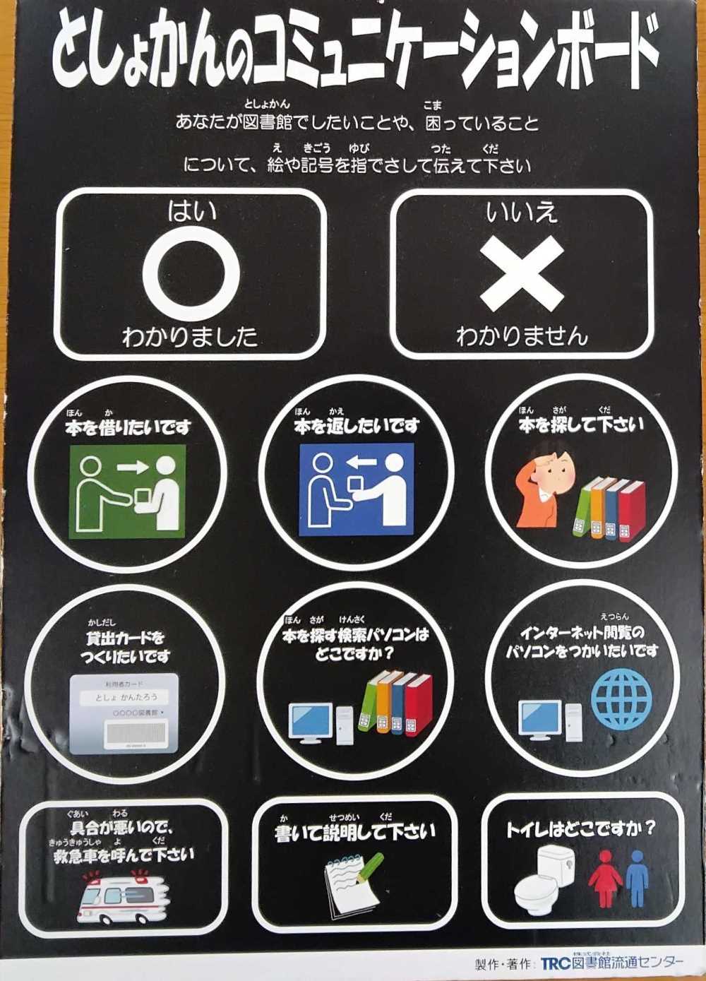 コミュニケーションボードの写真